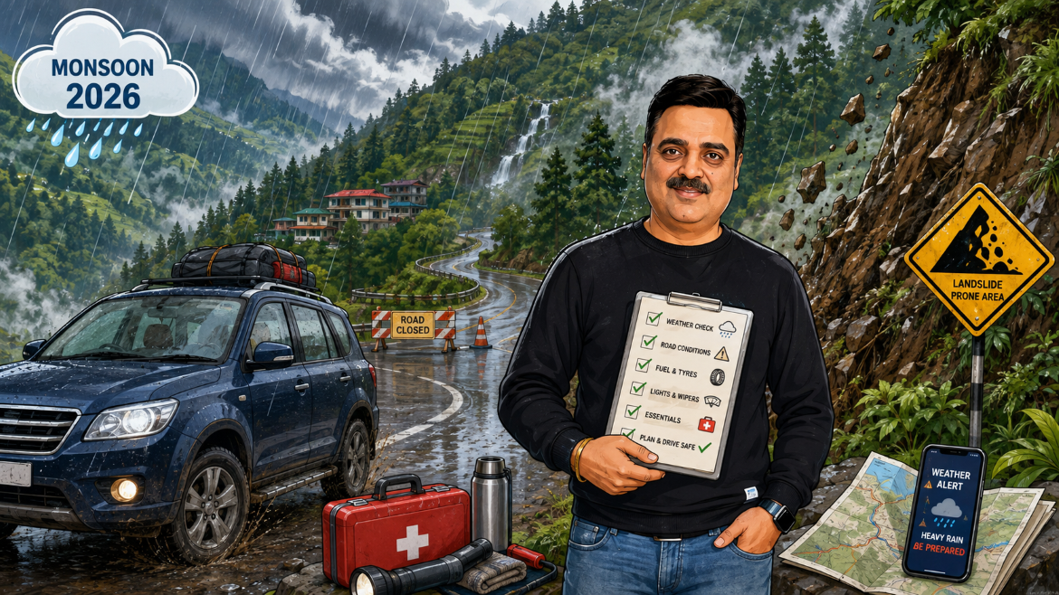 Driving in Himachal Pradesh During Monsoon 2026: Road Closures, Landslides, Safety Tips and What Travelers Should Check Before Leaving