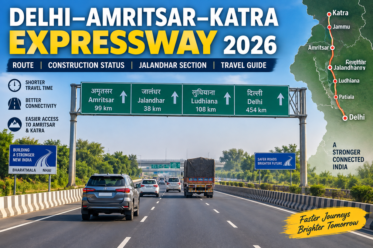 Delhi Amritsar Katra Expressway 2026: Punjab Route, Jalandhar Section and What Every Driver Should Know